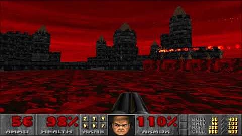Doom 2 Hellebarde Level 30 UV with 99.9% in 34:55 (Commentary)