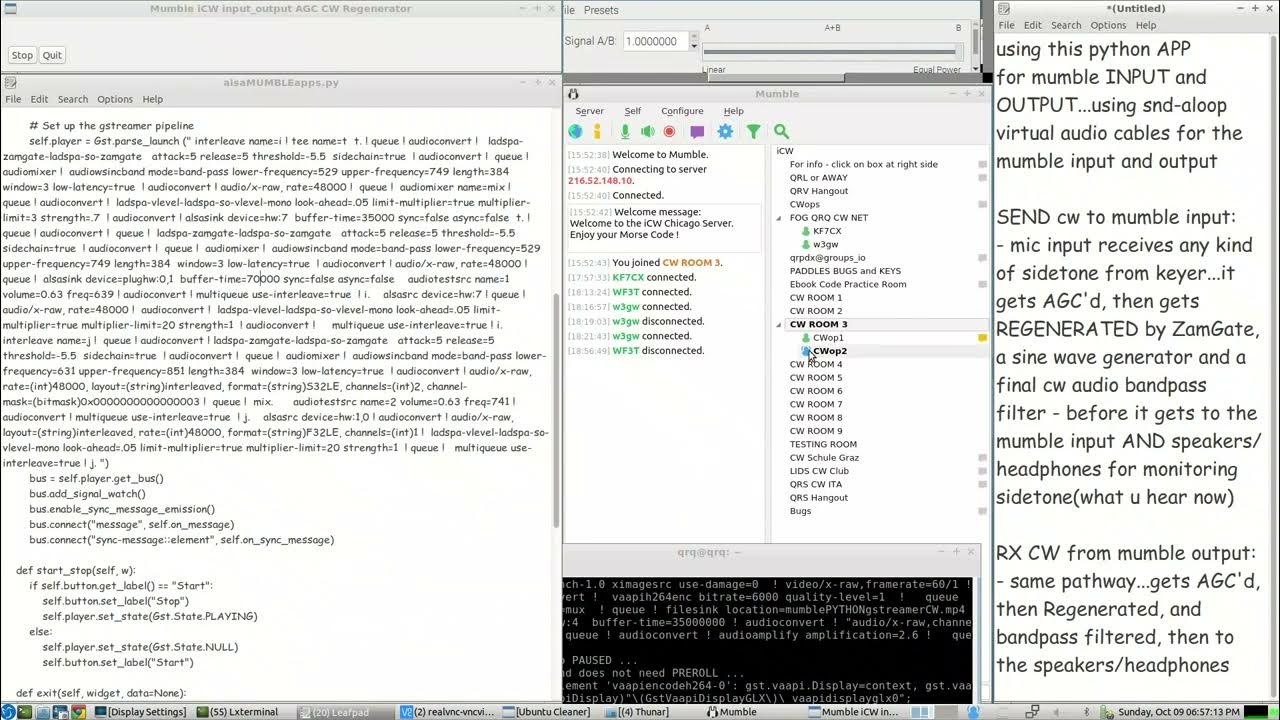 HAM RADIO Python projects: virtual audio cables for Mumble on iCW - in ...