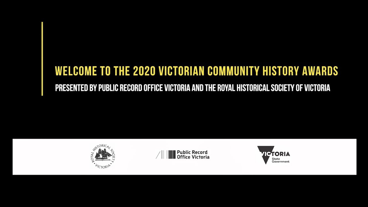 2020 Victorian Community History Awards