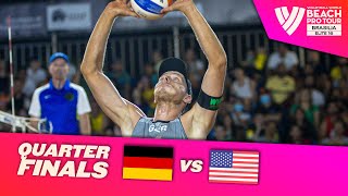 Ehlers/Wickler vs. Evans/Budinger - Quarter Finals Highlights | Brasilia 2024 #BeachProTour