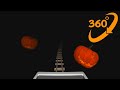 360° VR Dark Halloween Roller Coaster