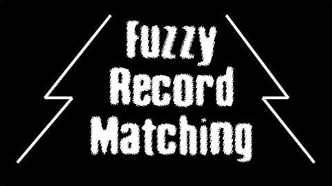 Data Science - Fuzzy Record Matching