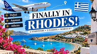 What It’s Reality of 2 Stopovers | Dubai to Rhodes 🇬🇷