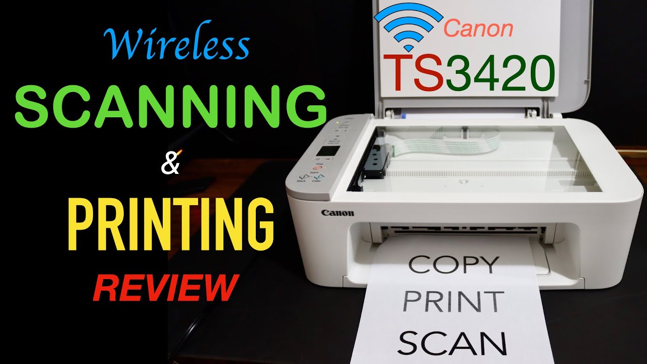 Canon Pixma TS3420 Scanning & Printing, Review. - YouTube