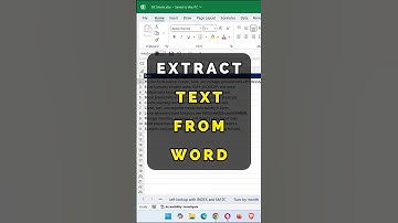 Extract nth word from text string