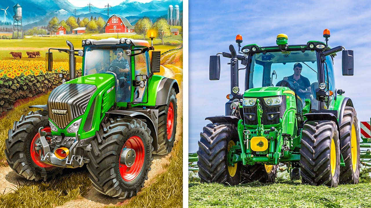 Farming Simulator Game VS Real Life Farming.. What's The Difference -  YouTube