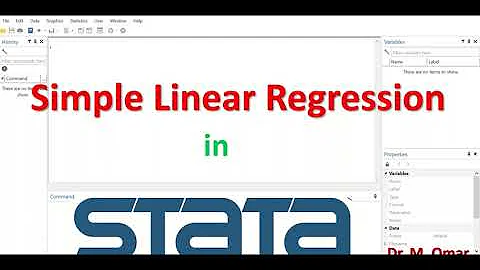 Simple linear regression in STATA