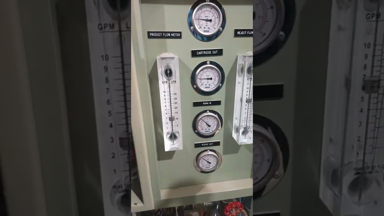 gauge pressure in Reverse Osmosis water plant