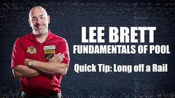 APA - Lee Brett Billiard Instruction Series - Quick Pool tip - How To  Shoot  Long Off A Rail