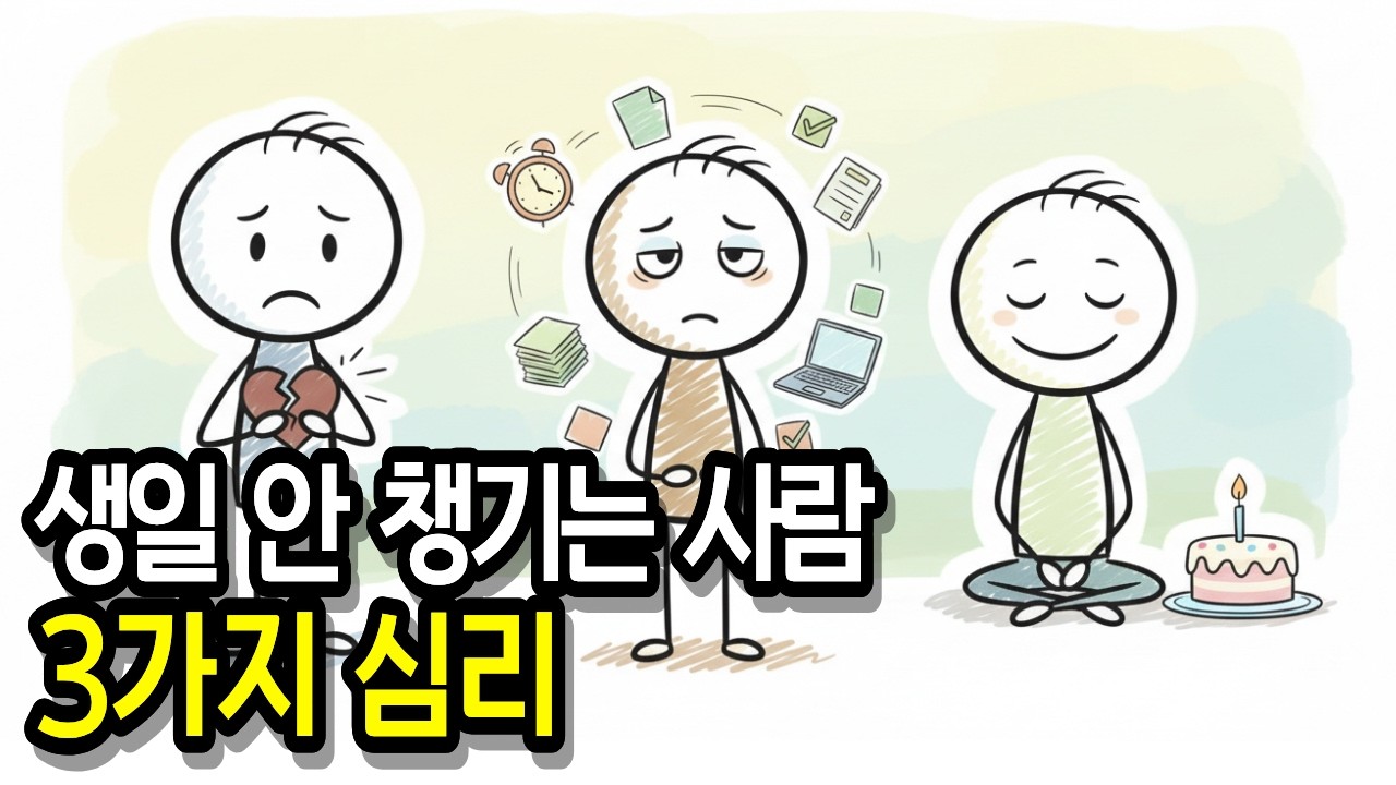 생일을 무심하게 보내는 사람의 심리 #생일심리 #심리학 #정서적독립 #관계심리 #자기발견