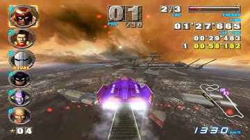 Sapphire Cup F Zero GX Gameplay on Port Town Aero Dive 4K UHD [Dolphin Gamecube Emulator]