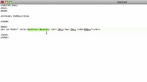 DIV HTML Code for Width With X & Y : HTML Tutorials