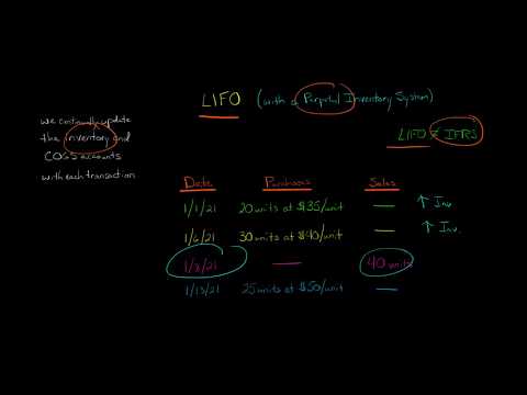 Video: Khi LIFO được sử dụng với hệ thống kiểm kê định kỳ?