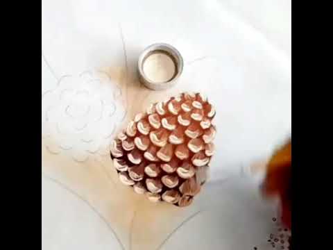 Pintura Sobre Tela para Navidad