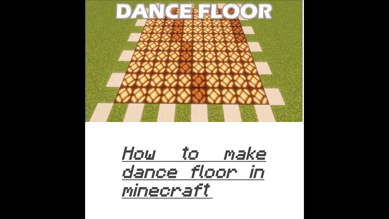 How to make a dance floor in minecraft (easy tutorial) YouTube