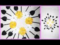 Easy paper flower wall hanging  new wall decoration ideas  paper craft 2020  diy wall decor