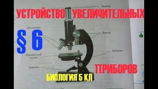 Биология 5 кл § 6 Устройство увеличительных приборов (Автор В.В.Пасечник) Биология 5 кл § 6 Устройство увеличительных приборов (Автор В.В.Пасечник)