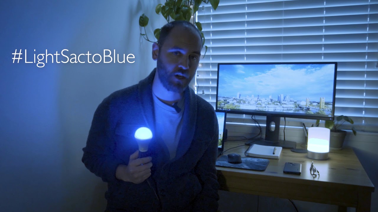 Put a blue light on your home to show essential workers your support