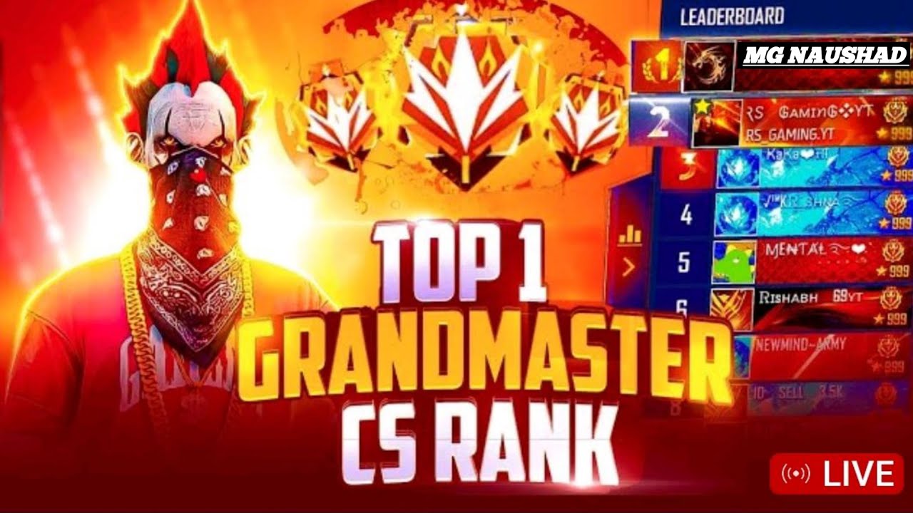 free fire live CS rank push gold to Grandmaster 👑👑 #classy #gyangaming ...