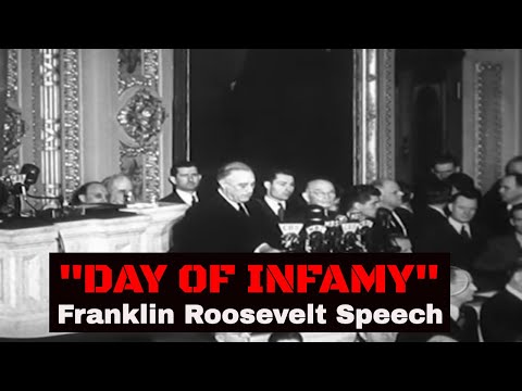 Fdr Infamy Speech Asking Congress To Declare War - Franklin Delano Roosevelt , Wwii 24400