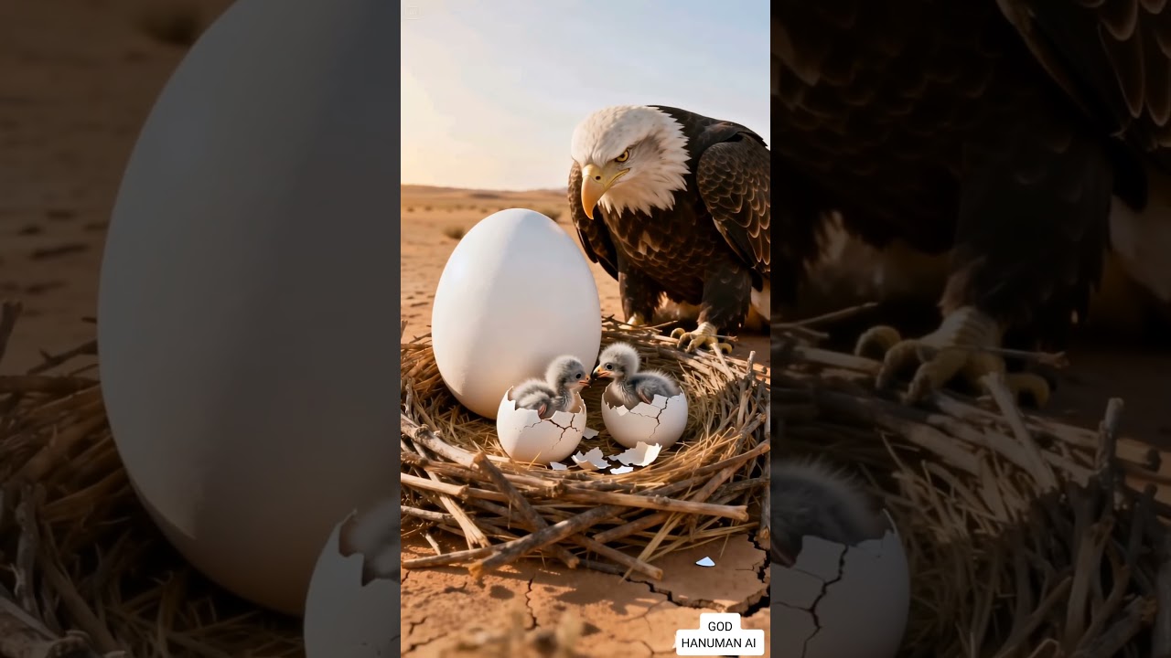An Eagle Raised an Ostrich?! 😢 Emotional Desert Story 