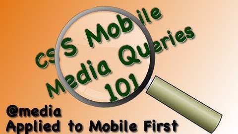 @media Device Breakpoints CSS Media Query Mobile First Responsive Design