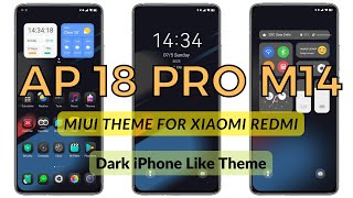 Apple iPhone Style MIUI Theme AP 18 PRO M14 for Xiaomi and Redmi Phones