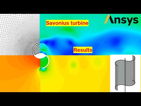 [CFD] Savonius Wind Turbine 2D simulation by Dynamic Mesh - YouTube