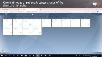 GUIDES SAP FIORI Creation Of Profit Center using Standard Hierarchy in SAP