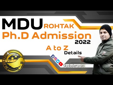 mdu phd application form 2022