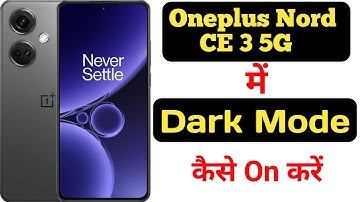 How to enable dark mode in OnePlus Nord CE 3 5G || OnePlus Nord CE 3 5G me dark mode kaise on kare |