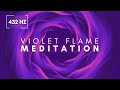 Violet Flame Meditation for Global Healing | 432 Hz 💜🌏✨