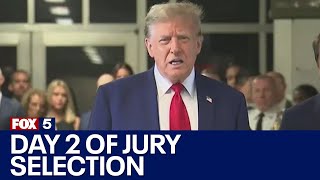 Trump hush money trial: Day 2 of jury selection