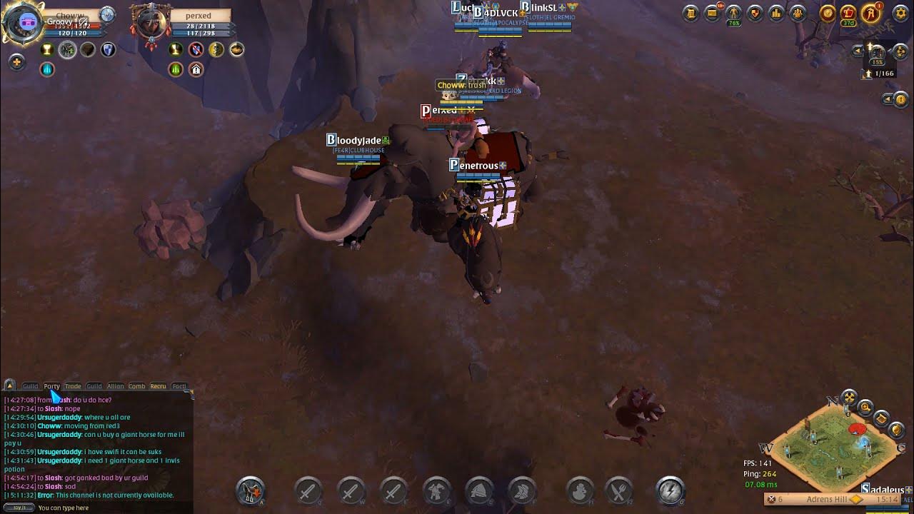 Albion Online Respawn Kings Getting pushed into red zone by POE