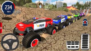 Impossible Monster Truck Car Offroad Racing 3D - Extreme Police Car Simulator - Android GamePlay #2 screenshot 1