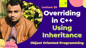 How to use Overriding in C++  Urdu / Hindi | Lecture 29