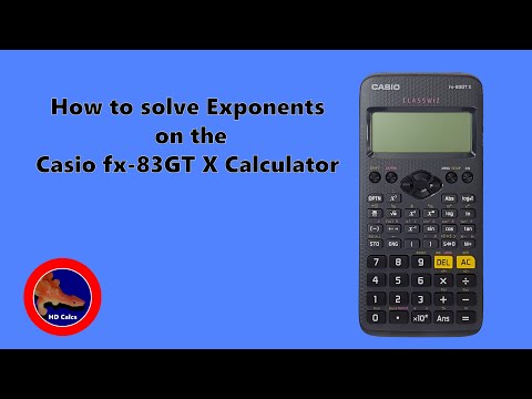 How to solve Exponents on the Casio fx-83GT Calculator