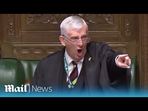'Shut up!' Furious Commons Speaker Hoyle KICKS OUT two MPs before Boris Johnson's PMQs