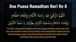 Doa Puasa Ramadhan Hari Ke 8