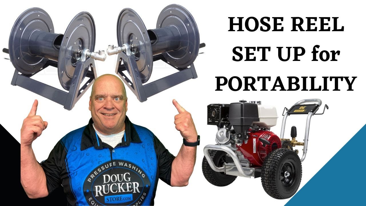 How to Set Up Pressure Washer Hose Reel for Portable Machine 