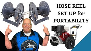 How to Set Up Pressure Washer Hose Reel for Portable Machine 