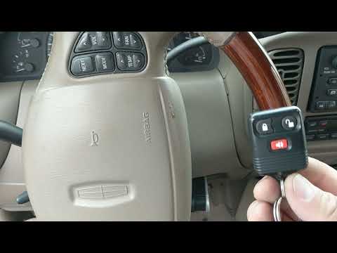 How to program remote control key fob on a 2001 Lincoln Navigator