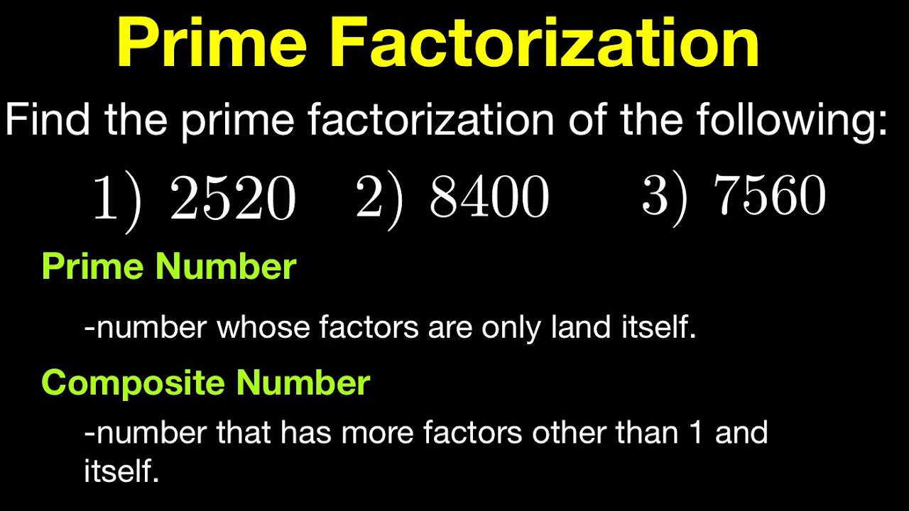 Prime Factorization - YouTube