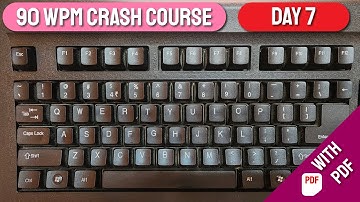 90 WPM Crash Course for English Typing - Day 7 | Free Typing Lessons | Tech Avi