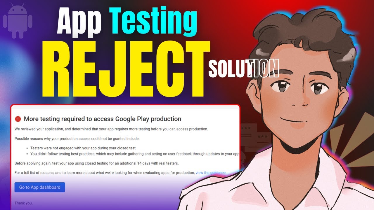 SOLVED ! Closed Testing Rejection Issues | closed testing reject | 12 ...