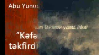 Kaferna Bikum,Tekfirdi Yoxsa Inkar???Diqqetle Dinleyin Her Weyi Qoreceysizniz...