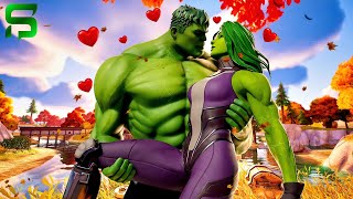 The Incredible Hulk & She Hulk FALL IN LOVE.. Fortnite Short Film