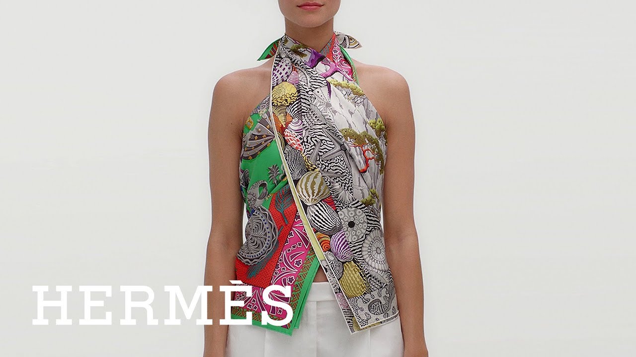 hermes scarf shirt