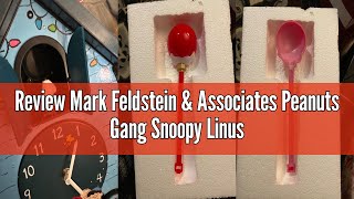 Review Mark Feldstein & Associates Peanuts Gang Snoopy Linus Lucy ICY Blue 17 x 9 Christmas Cuckoo C