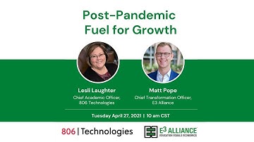 Post-Pandemic Fuel for Growth | E3 Alliance & 806 Technologies